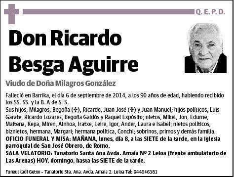 BESGA AGUIRRE,RICARDO