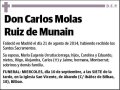 D. CARLOS MOLAS RUIZ DE MUNAIN
