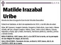 IRAZABAL URIBE,MATILDE