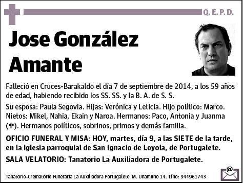 GONZALEZ AMANTE,JOSE