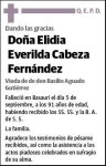 CABEZA FERNANDEZ,ELIDIA EVERILDA