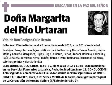 DEL RIO URTARAN,MARGARITA