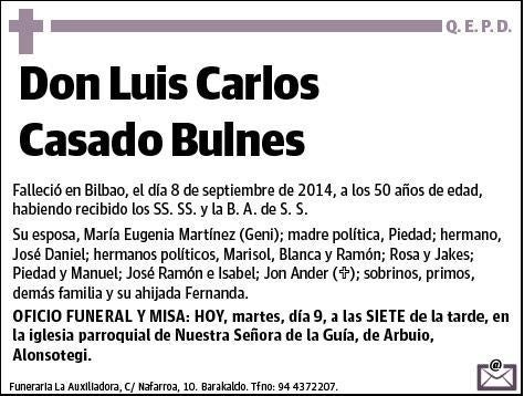 CASADO BULNES,LUIS CARLOS