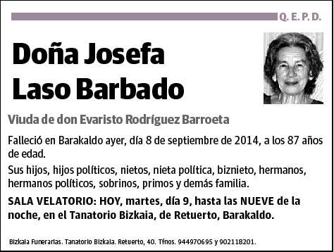 LASO BARBADO,JOSEFA