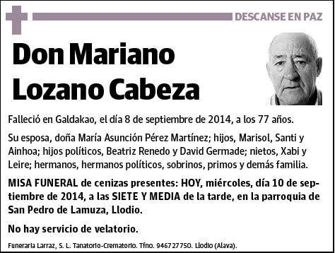 LOZANO CABEZA,MARIANO