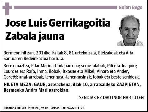 GERRIKAGOITIA ZABALA,JOSE LUIS