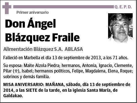 BLAZQUEZ FRAILE,ANGEL