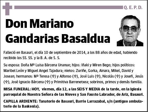 GANDARIAS BASALDUA,MARIANO