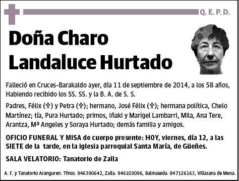 LANDALUCE HURTADO,CHARO