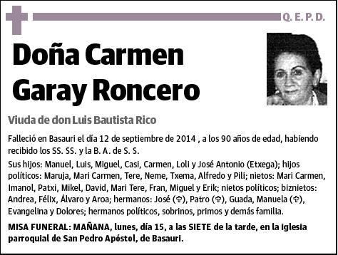 GARAY RONCERO,CARMEN