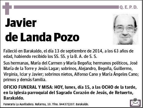 DE LANDA POZO,JAVIER