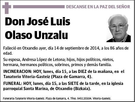 OLASO UNZALU,JOSE LUIS