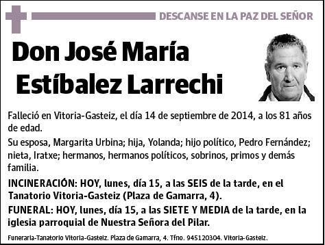 ESTIBALEZ LARRECHI,JOSE MARIA