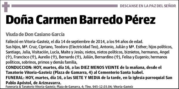 BARREDO PEREZ,CARMEN