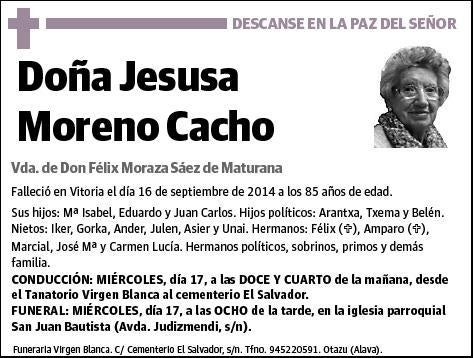 MORENO CACHO,JESUSA