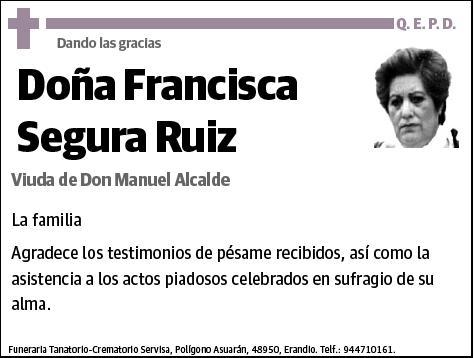 SEGURA RUIZ,FRANCISCA