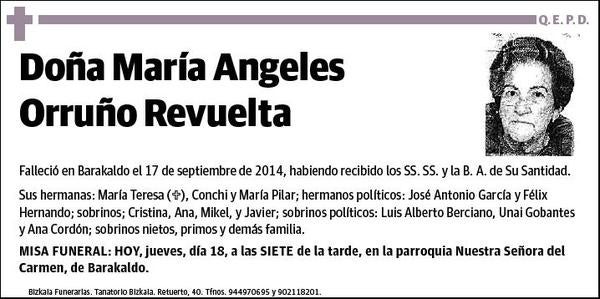 ORRUÑO REVUELTA,MARIA ANGELES