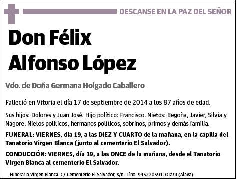 ALFONSO LOPEZ,FELIX