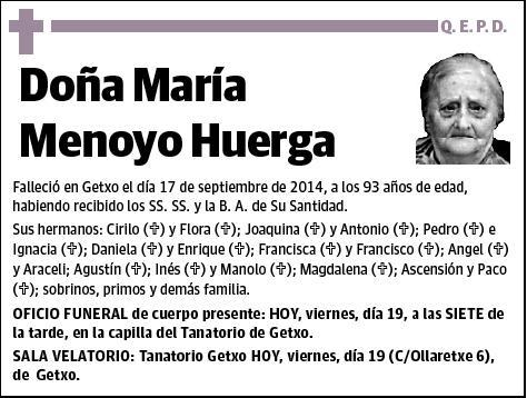 MENOYO HUERGA,MARIA