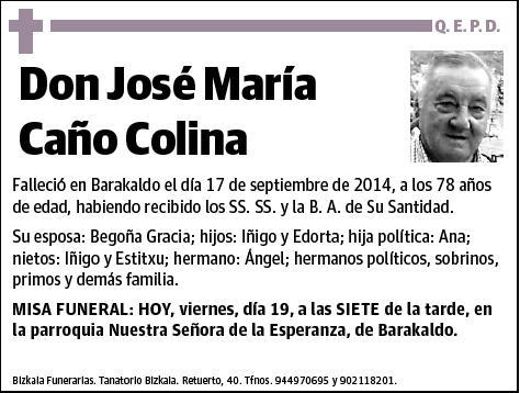 CAÑO COLINA,JOSE MARIA