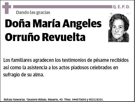 ORRUÑO REVUELTA,MARIA ANGELES