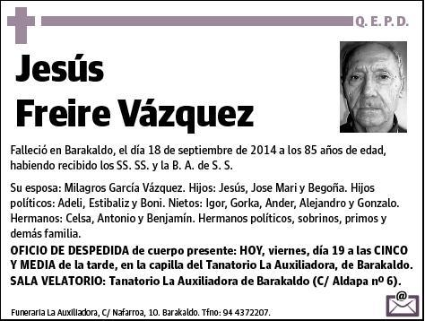 FREIRE VAZQUEZ,JESUS