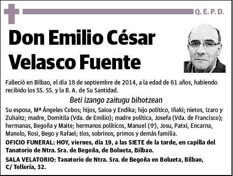 VELASCO FUENTE,EMILIO CESAR