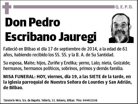 ESCRIBANO JAUREGI,PEDRO