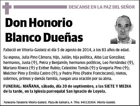 BLANCO DUEÑAS,HONORIO