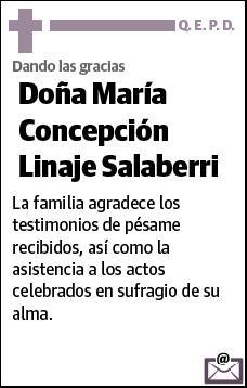 LINAJE SALABERRI,MARIA CONCEPCION