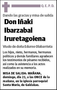 IBARZABAL IRURETAGOIENA,IÑAKI