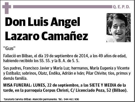 LAZARO CAMAÑEZ,LUIS ANGEL