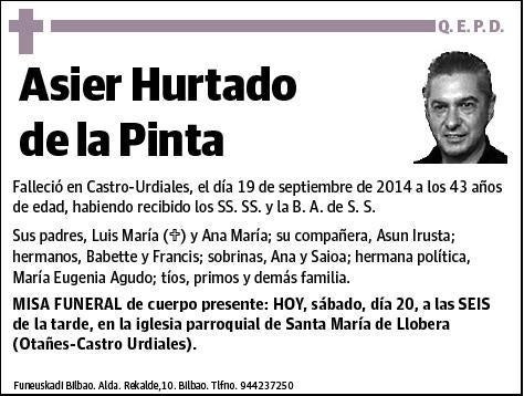 HURTADO DE LA PINTA,ASIER