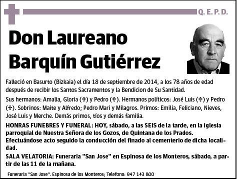 BARQUIN GUTIERREZ,LAUREANO