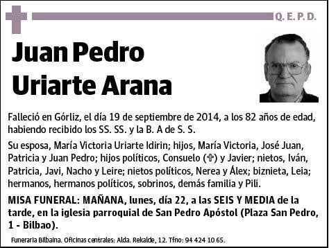 URIARTE ARANA,JUAN PEDRO