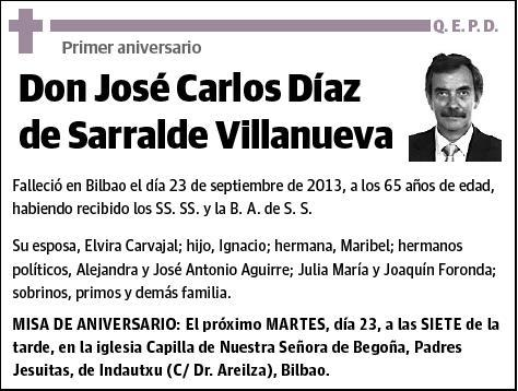 DIAZ DE SARRALDE VILLANUEVA,JOSÉ CARLOS