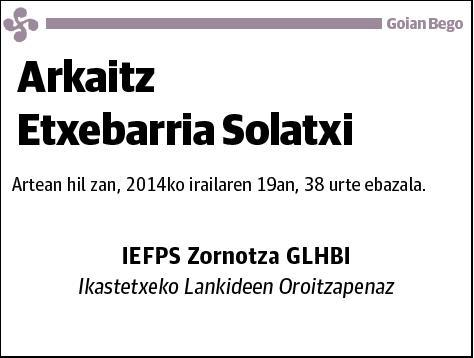 ETXEBARRIA SOLATXI,ARKAITZ