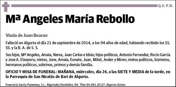 MARIA REBOLLO,Mª ANGELES