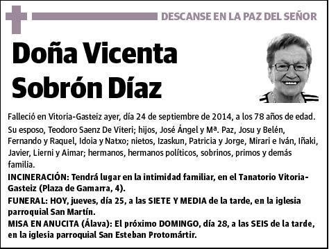 SOBRON DIAZ,VICENTA