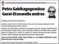 GABIKAGOGEASKOA GARAI-ETXEANDIA,PETRA