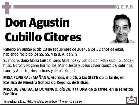 CUBILLO CITORES,AGUSTIN