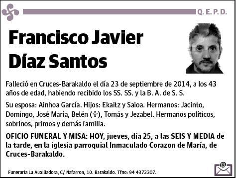 DIAZ SANTOS,FRANCISCO JAVIER