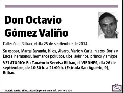 GOMEZ VALIÑO,OCTAVIO