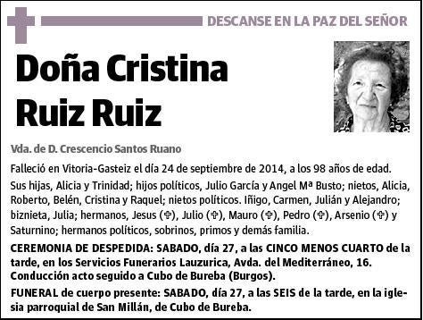 RUIZ RUIZ,CRISTINA