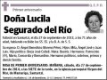 SEGURADO DEL RIO,LUCILA