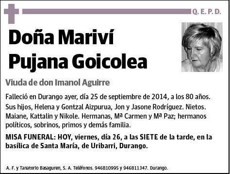 PUJANA GOICOLEA,MARIVI