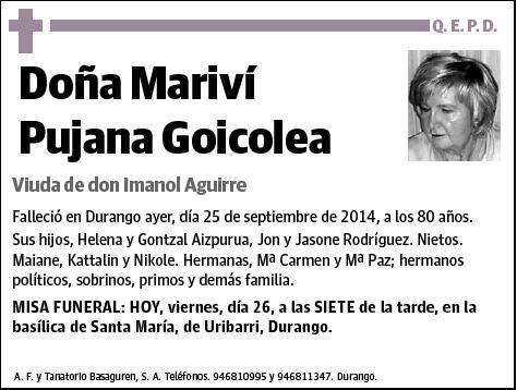 PUJANA GOICOLEA,MARIVI