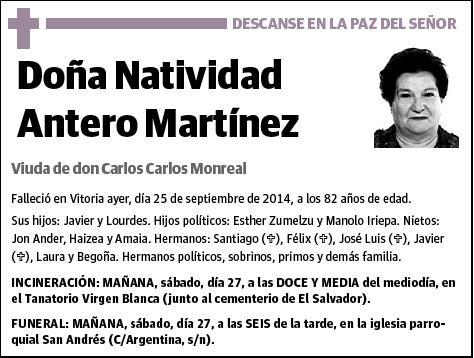 ANTERO MARTINEZ,NATIVIDAD