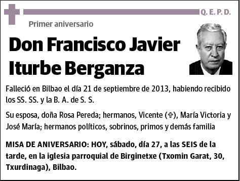 ITURBE BERGANZA,FRANCISCO JAVIER