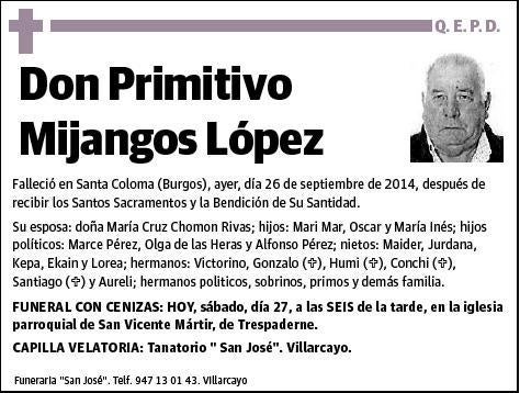 MIJANGOS LOPEZ,PRIMITIVO